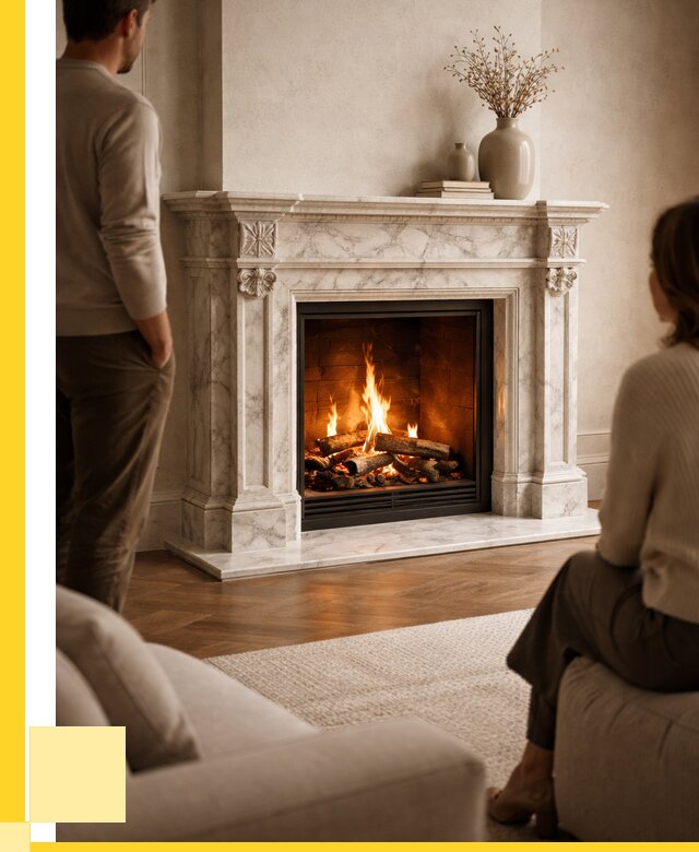 Мраморные камины под ключ в Сосновоборске от 258625 р. | ЭриданСсб