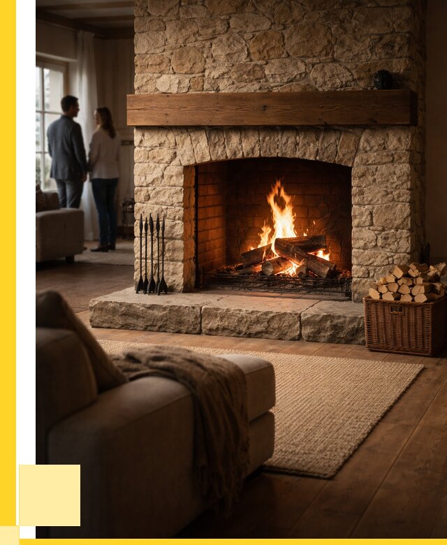 Открытые камины под ключ в Сосновоборске от 155175 р. ЭриданСсб