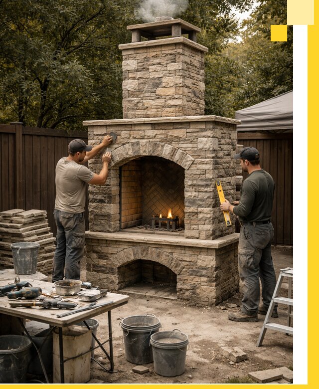 Проектирование и установка уличных каминов в Сосновоборске