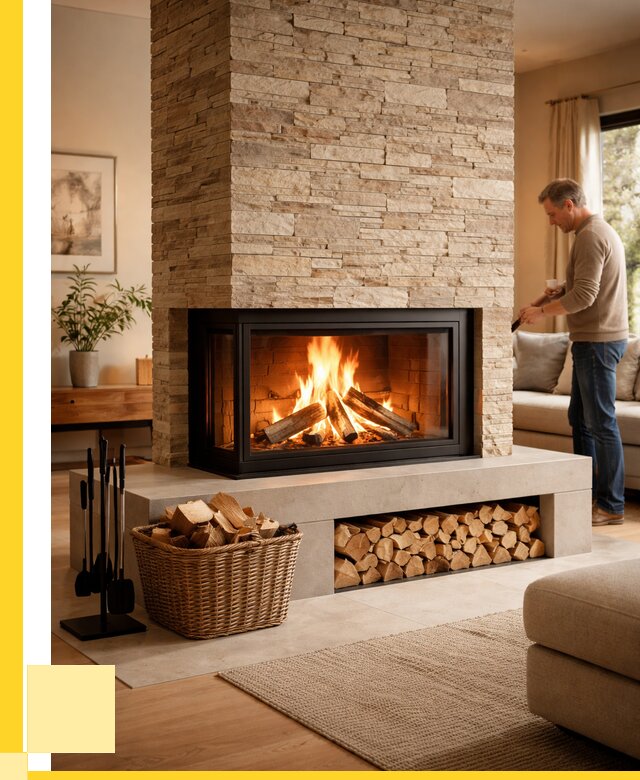 Дровяной камин под ключ в Сосновоборске от 206900 р. | ЭриданСсб