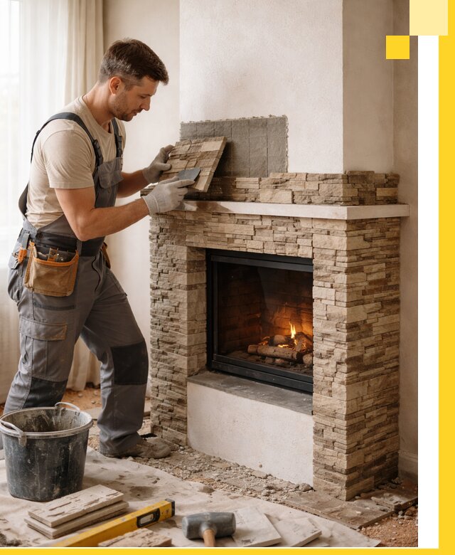 Изготовление и монтаж каминов для дома под ключ в Сосновоборске