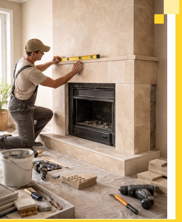 Установка и монтаж каминов в частном доме под ключ в Сосновоборске