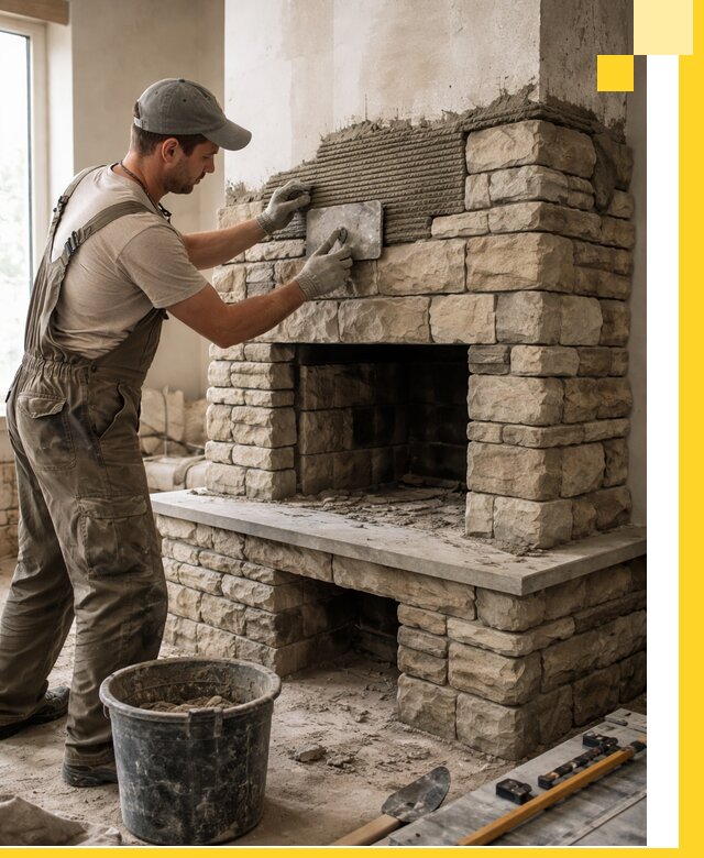 Строительство каминов под ключ в Сосновоборске от проектирования до монтажа