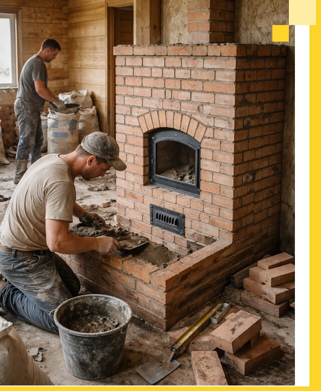 Профессиональное строительство печей в Сосновоборске под ключ