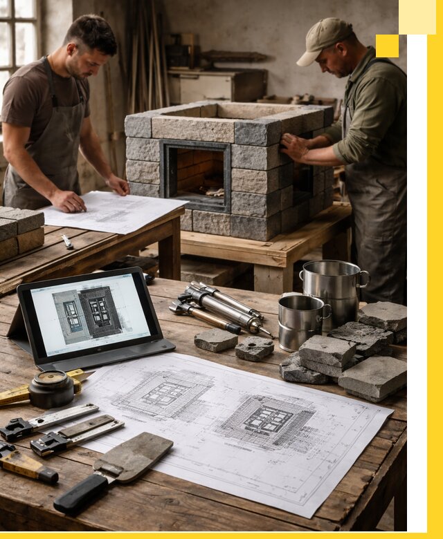 Разработка проектов печей с согласованием и монтажом в Сосновоборске