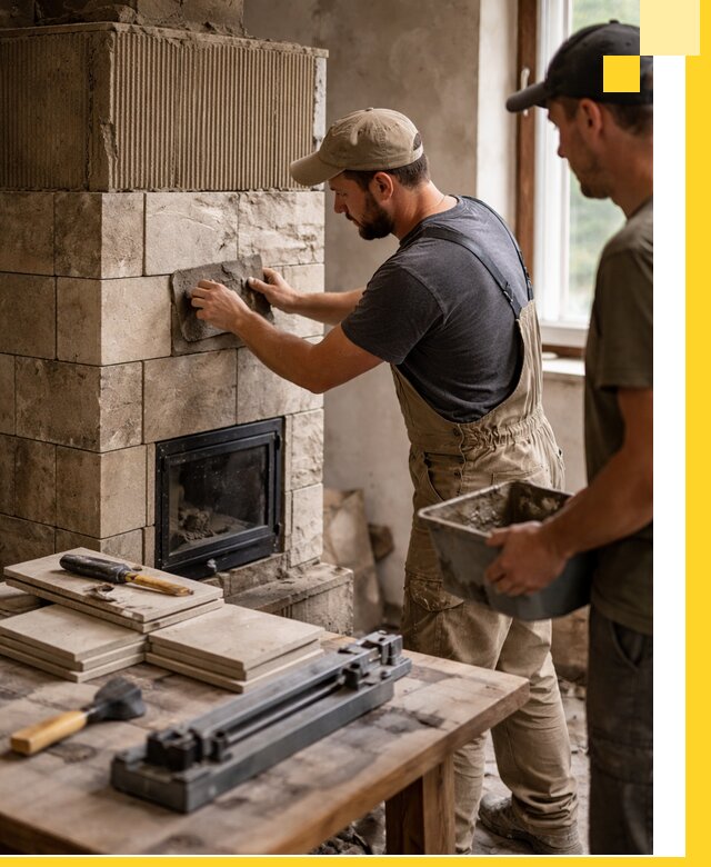 Профессиональная облицовка печей в Сосновоборске: керамика и камень