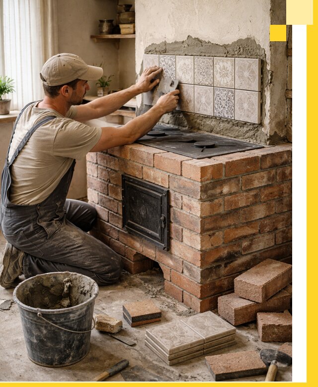 Печи с плитой на заказ монтаж гарантия и сервис в Сосновоборске