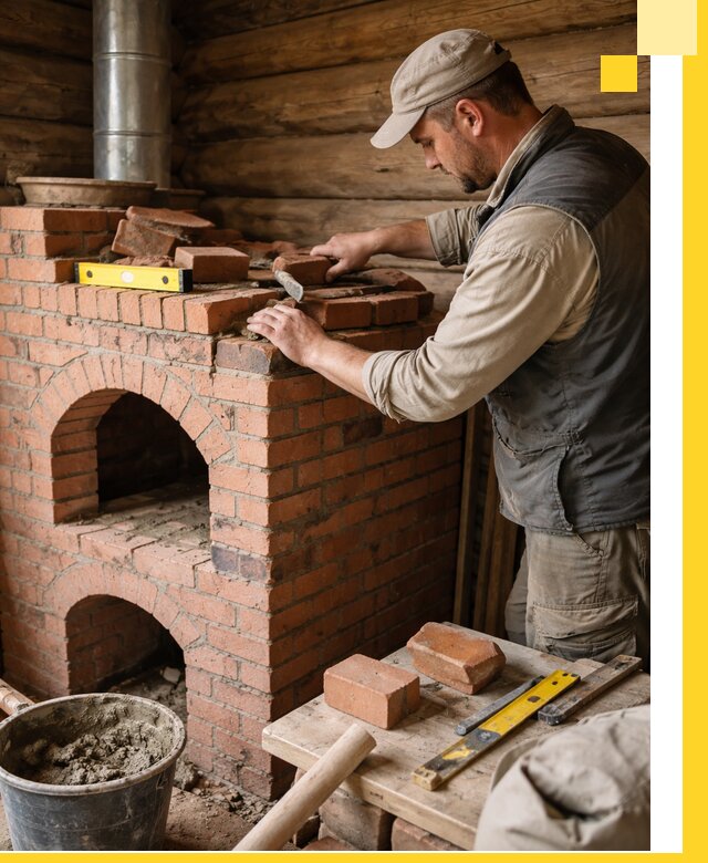 Изготовление и установка русских печей в Сосновоборске под ключ