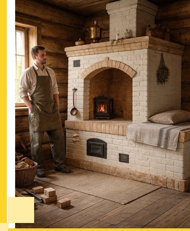 Русские печи с лежанкой под ключ в Сосновоборске от 155175 р. ЭриданСсб