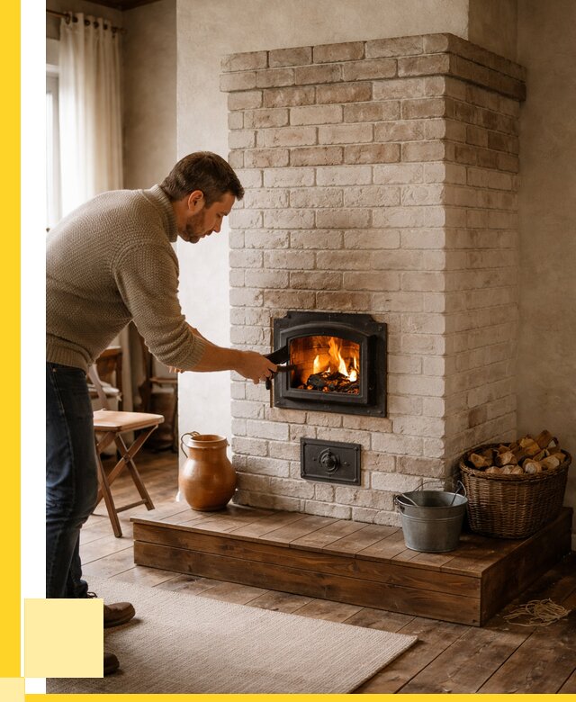 Печь голландка из кирпича в Сосновоборске от 87933 р. | ЭриданСсб