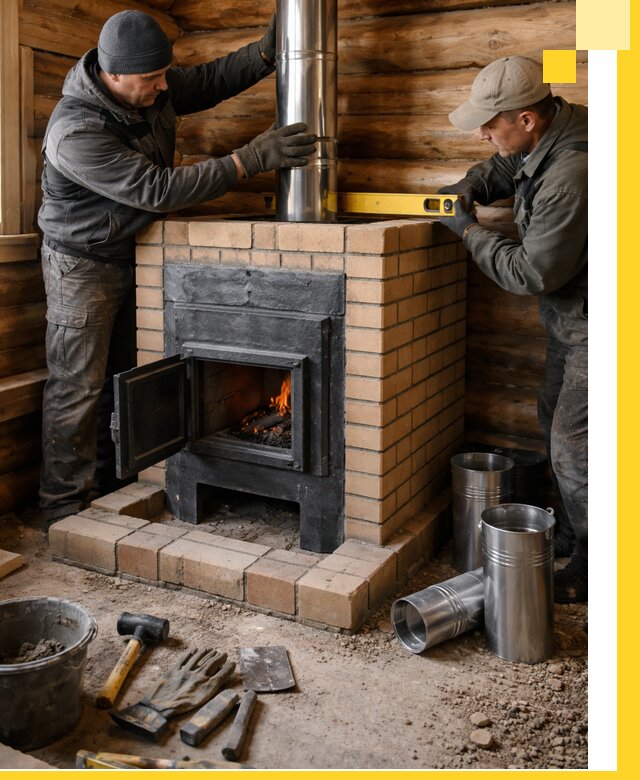 Проектирование, изготовление и установка банных печей в Сосновоборске