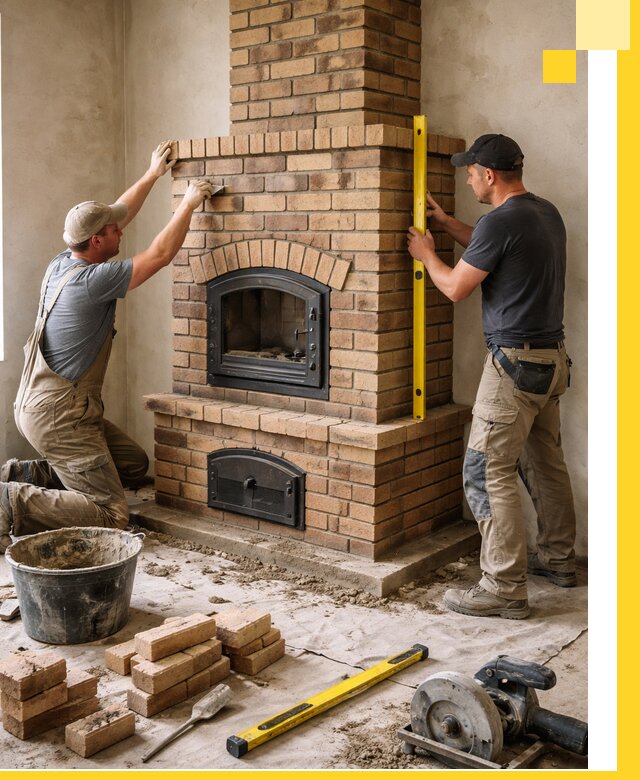 Продажа и установка печей и каминов для дома под ключ в Сосновоборске