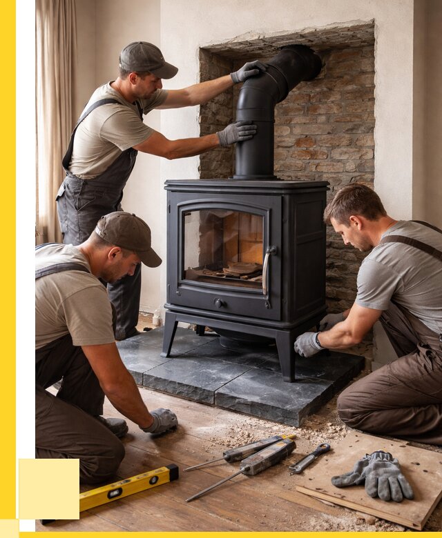 Монтаж печи камина в частном доме в Сосновоборске от 25863 р. | ЭриданСсб