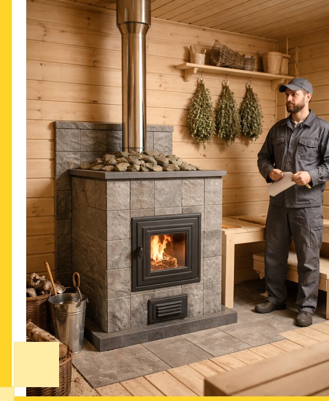 Печи для бани под ключ в Сосновоборске от 124140 р. | ЭриданСсб