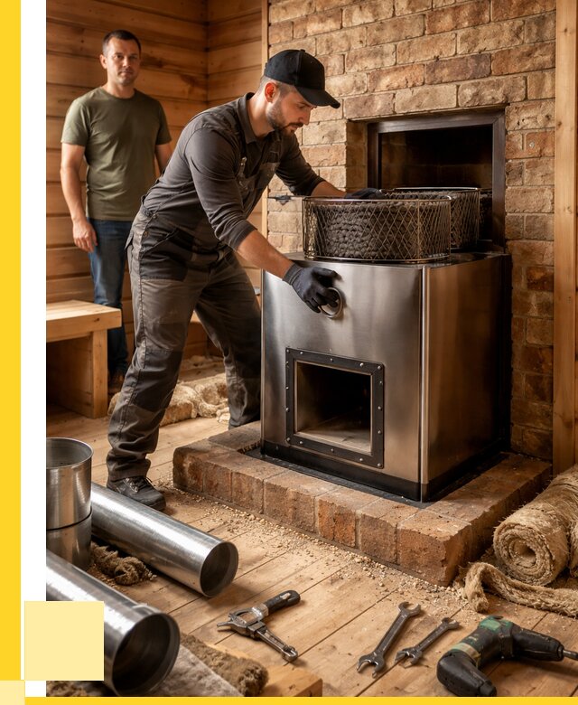 Монтаж банных печей под ключ в Сосновоборске от 18621 р., ЭриданСсб