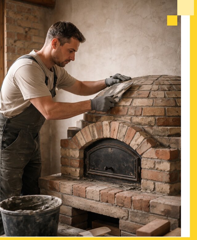 Изготовление и монтаж помпейских печей на заказ в Сосновоборске