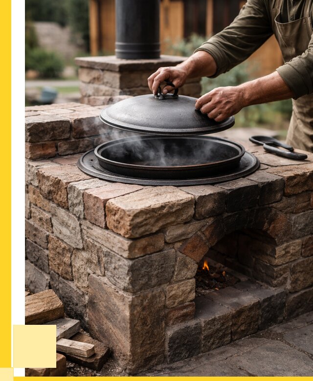 Печи для казана в Сосновоборске по цене от 18621 р. | ЭриданСсб