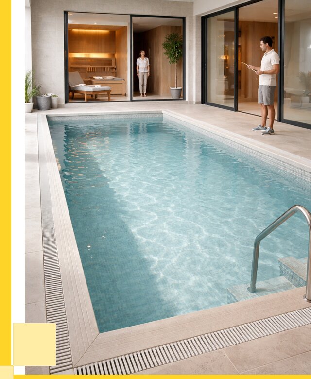 Отделка бассейна пленкой ПВХ в Сосновоборске от 3621 р. - ЭриданСсб