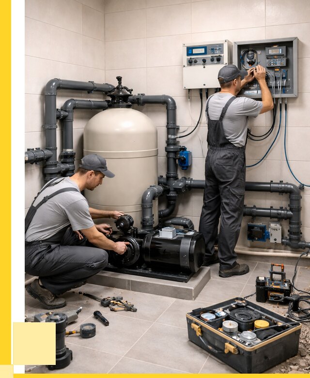 Монтаж оборудования для бассейнов в Сосновоборске от 41380 р. | ЭриданСсб