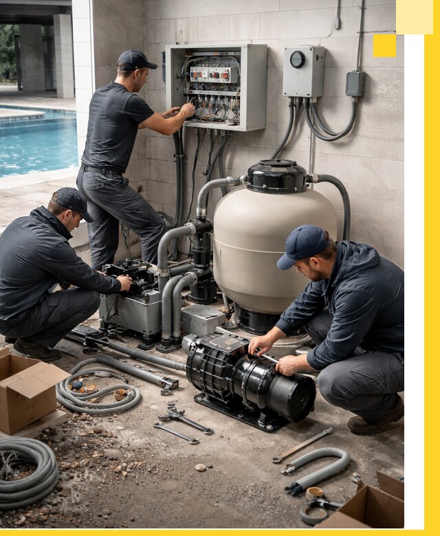 Профессиональный монтаж оборудования для бассейнов в Сосновоборске