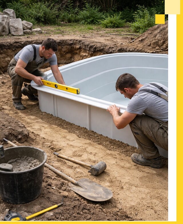 Производство и установка пластиковых бассейнов в Сосновоборске под ключ