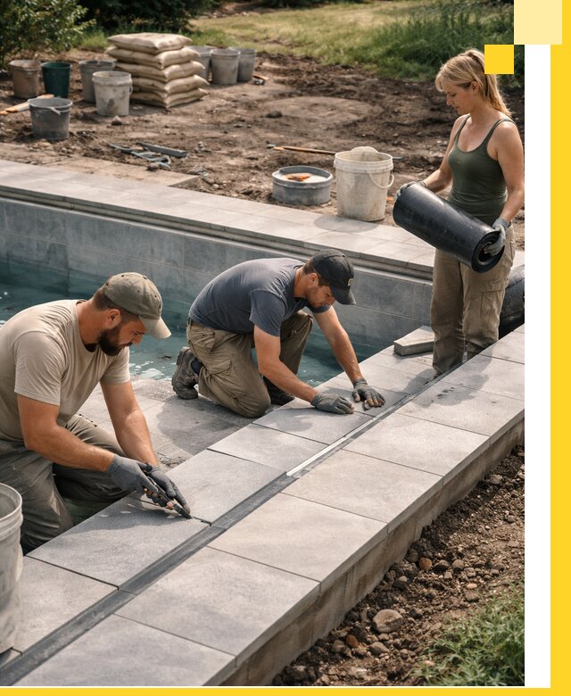 Строительство и монтаж уличных бассейнов под ключ в Сосновоборске