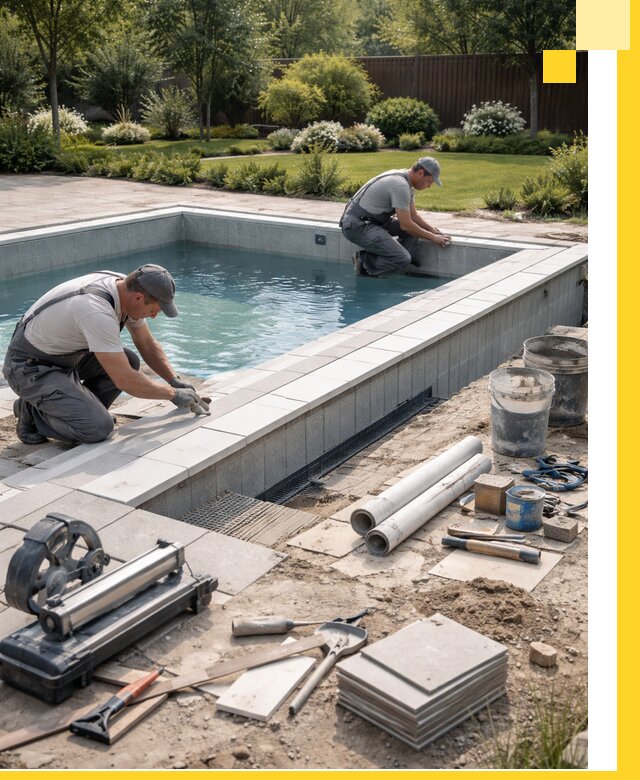 Строительство открытых бассейнов под ключ в Сосновоборске профессионально