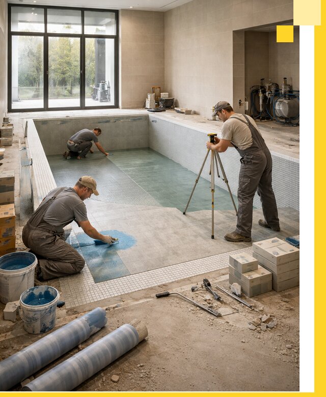 Проект и строительство закрытых бассейнов в Сосновоборске под ключ