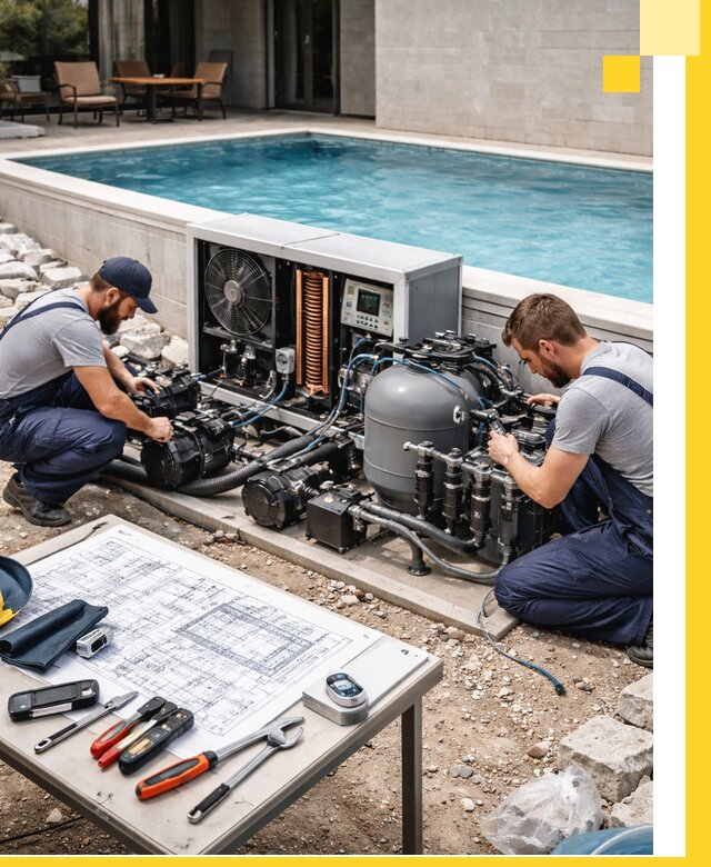 Проектирование и монтаж бассейнов с подогревом в Сосновоборске