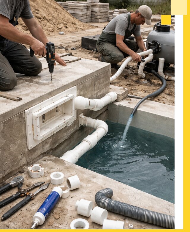 Строительство скиммерных бассейнов под ключ в Сосновоборске