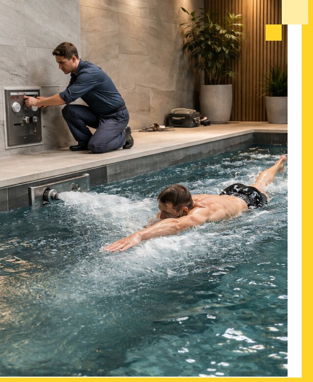 Проектирование и монтаж бассейнов с противотоком в Сосновоборске