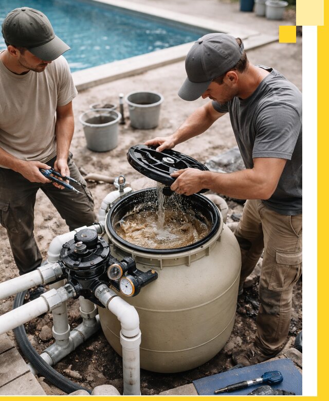 Установка и обслуживание песочных фильтров для бассейнов в Сосновоборске