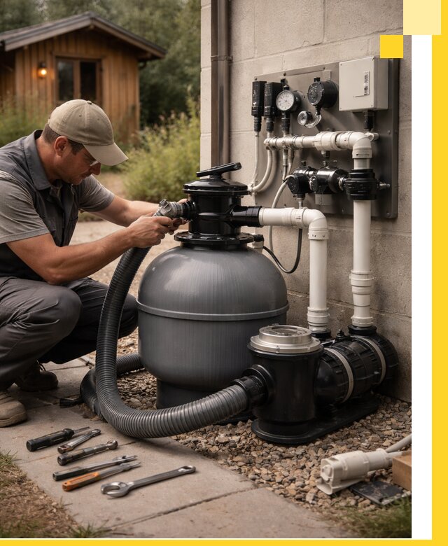 Продажа и монтаж фильтров и насосов для бассейнов в Сосновоборске