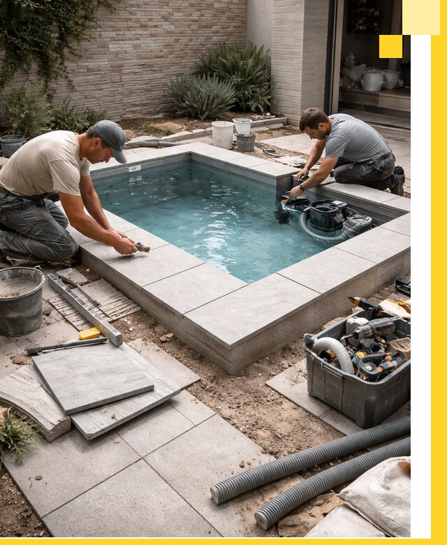 Мини бассейны под ключ в Сосновоборске, дизайн и установка