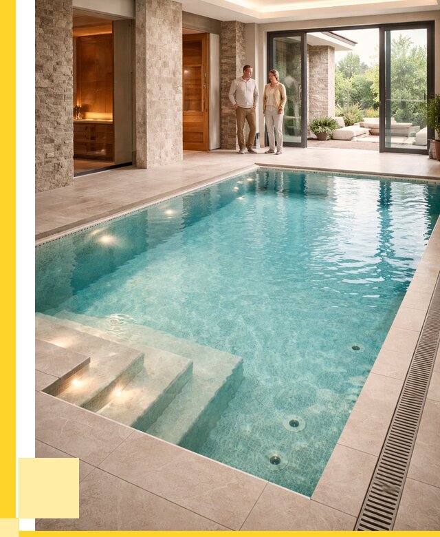 Бассейн во дворе в Сосновоборске: проект, отделка от 1241400 р. | ЭриданСсб