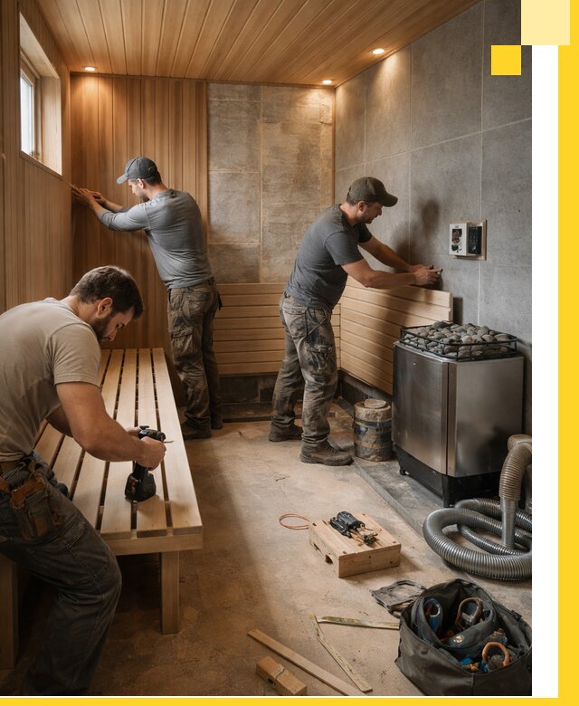 Сауны под ключ в Сосновоборске, проектирование, строительство, отделка