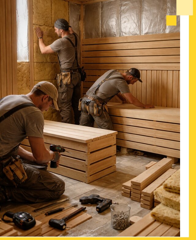 Профессиональное строительство саун под ключ в Сосновоборске