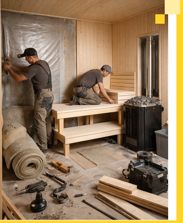 Проекты саун под ключ в Сосновоборске дизайн и строительство