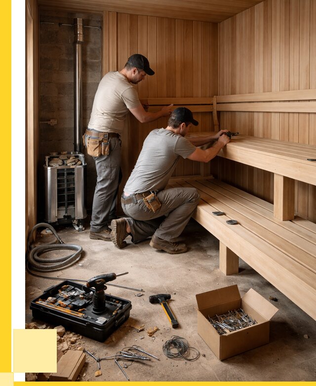 Монтаж саун под ключ в Сосновоборске от 124140 р. | ЭриданСсб