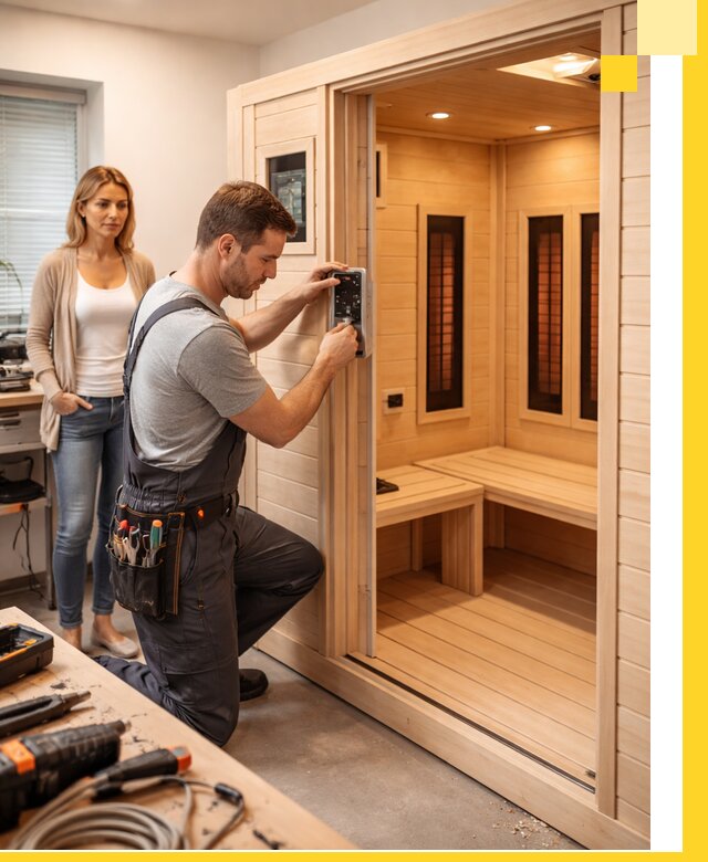 Инфракрасные сауны под ключ в Сосновоборске продажа и установка