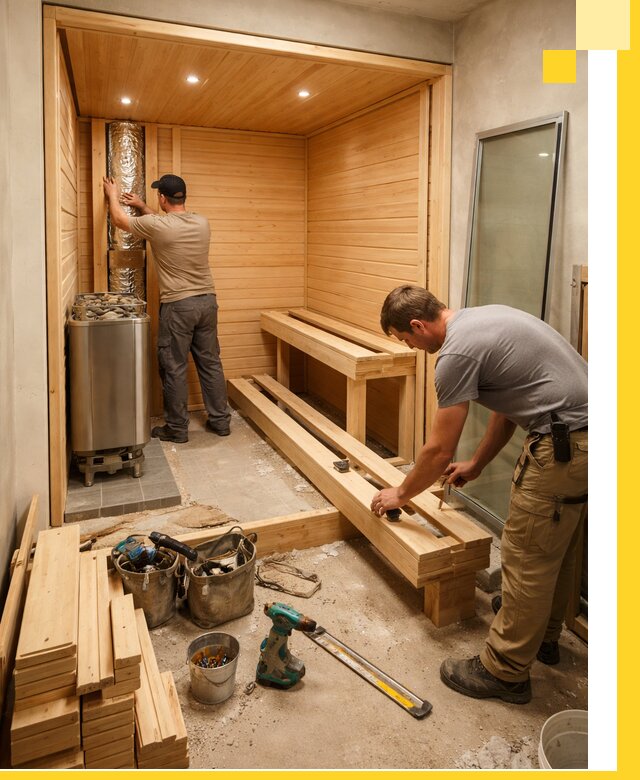 Проектирование и установка домашних саун под ключ в Сосновоборске