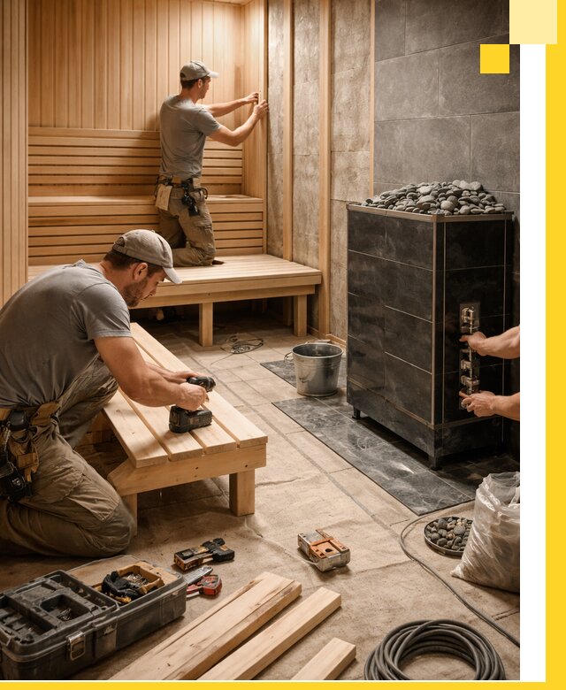 Дизайн и строительство интерьерных саун под ключ в Сосновоборске