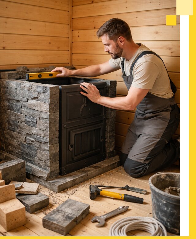 Производство и установка печей для саун под ключ в Сосновоборске