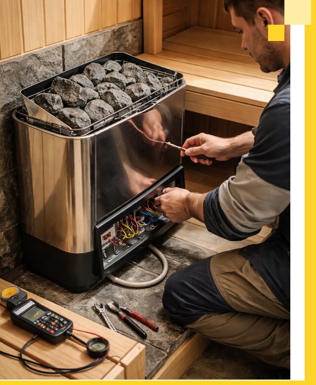 Продажа и установка электрокаменок для саун в Сосновоборске