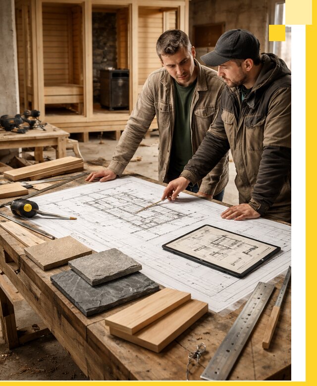 Проекты бань под ключ и планы строительства в Сосновоборске