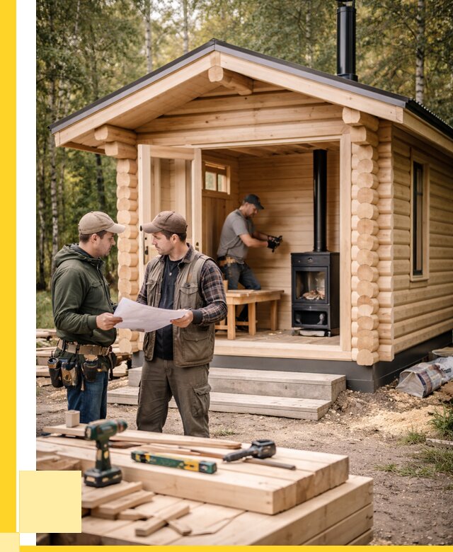 Монтаж бань под ключ в Сосновоборске — от 206900 р. | ЭриданСсб