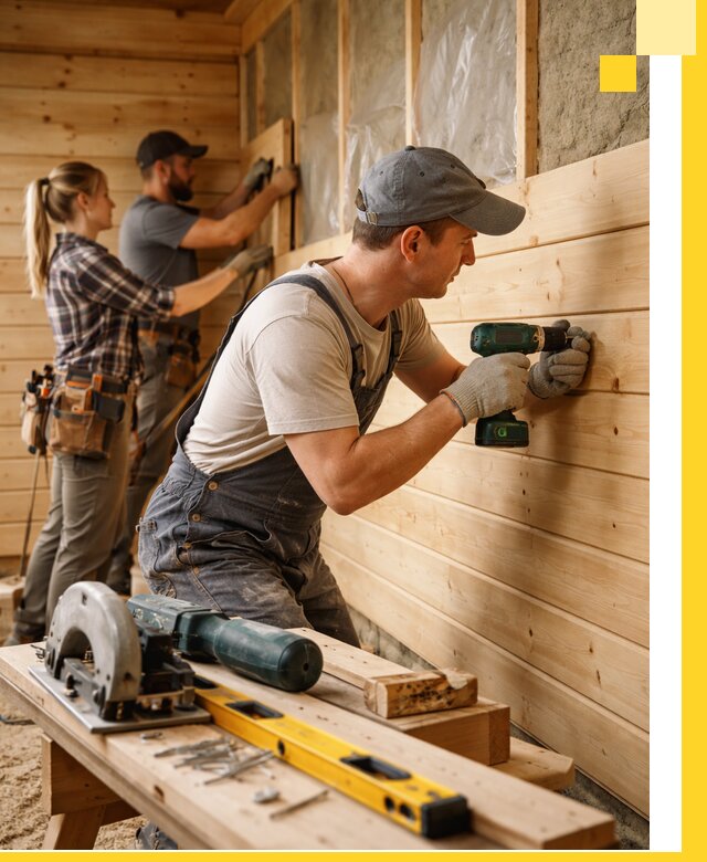 Обшивка бань под ключ в Сосновоборске: отделка стен и потолков