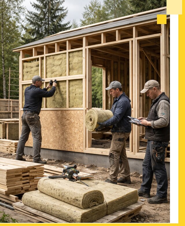 Проектирование и строительство каркасных бань в Сосновоборске под ключ