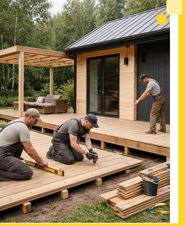 Строительство бань с террасой и бассейном под ключ в Сосновоборске