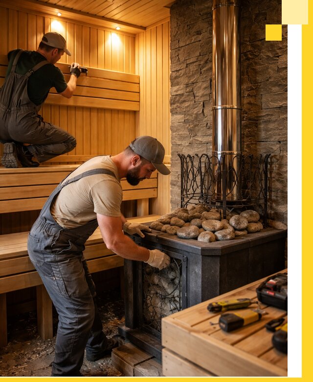 Комплексный дизайн бань, саун и зон отдыха в Сосновоборске